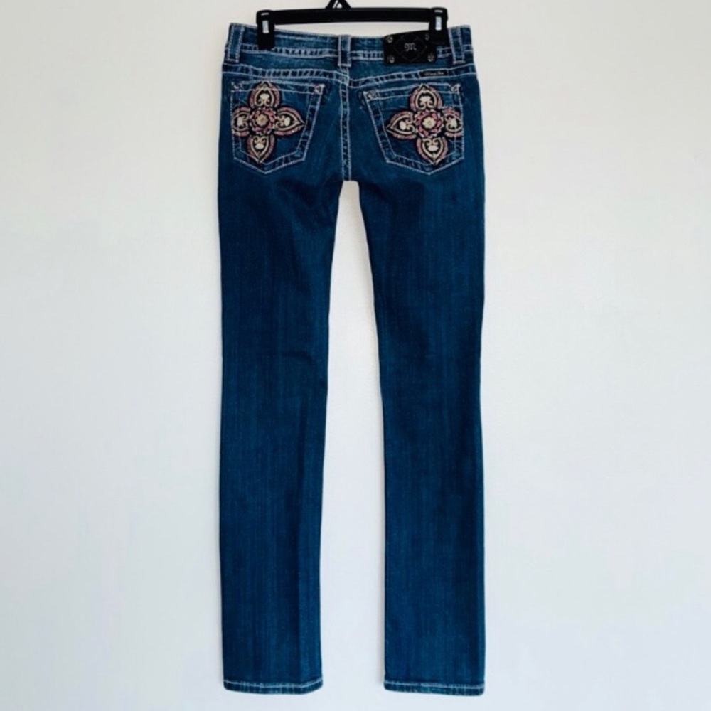 Miss Me - Baroque Cross Straight Jean